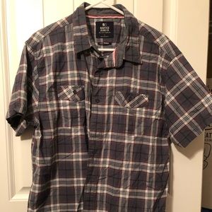 Náutica Jeans Mens Casual Gray Plaid